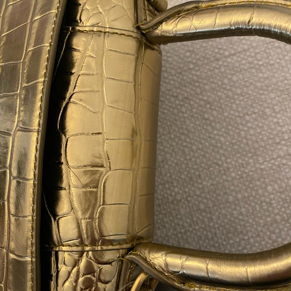 Balenciaga Hourglass Top Handle Bag Crocodile Embossed Leather XS Missing Strap. - Picture 8 of 15
